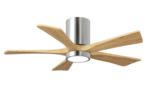 Matthews Fan Company - IR5HLK-CR-LM-42 - 42 Ceiling Fan - Irene-5HLK - Polished Chrome