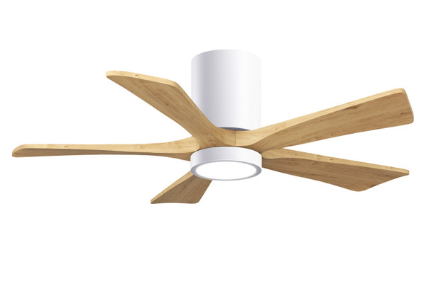 Matthews Fan Company - IR5HLK-WH-LM-42 - 42 Ceiling Fan - Irene-5HLK - Gloss White