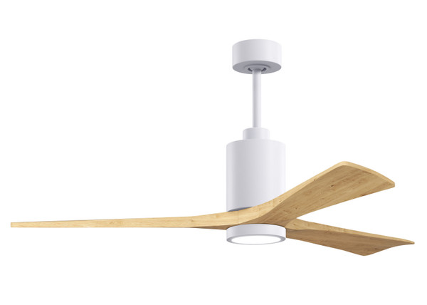 Matthews Fan Company - PA3-WH-LM-60 - 60 Ceiling Fan - Patricia-3 - Gloss White