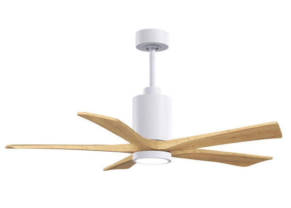 Matthews Fan Company - PA5-WH-LM-52 - 52 Ceiling Fan - Patricia-5 - Gloss White