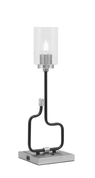 Toltec Lighting - 60-MBGP-300 - One Light Accent Lamp - Sandia - Matte Black & Graphite