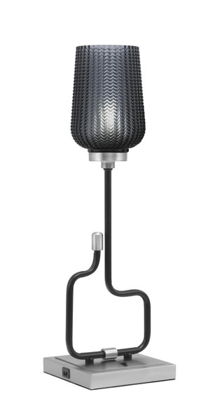 Toltec Lighting - 60-MBGP-4252 - One Light Accent Lamp - Sandia - Matte Black & Graphite