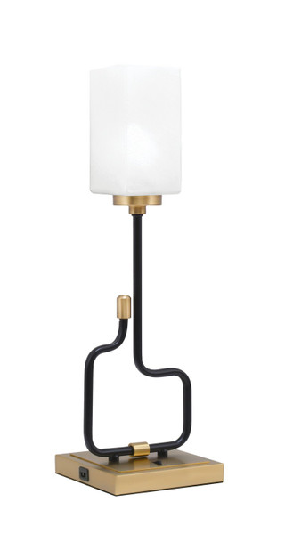 Toltec Lighting - 60-MBNAB-541 - One Light Accent Lamp - Sandia - Matte Black & New Age Brass