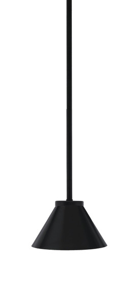 Toltec Lighting - 6201-MB-421-MB - One Light Mini Pendant - Sandia - Matte Black