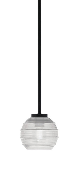 Toltec Lighting - 6201-MB-5110 - One Light Mini Pendant - Sandia - Matte Black