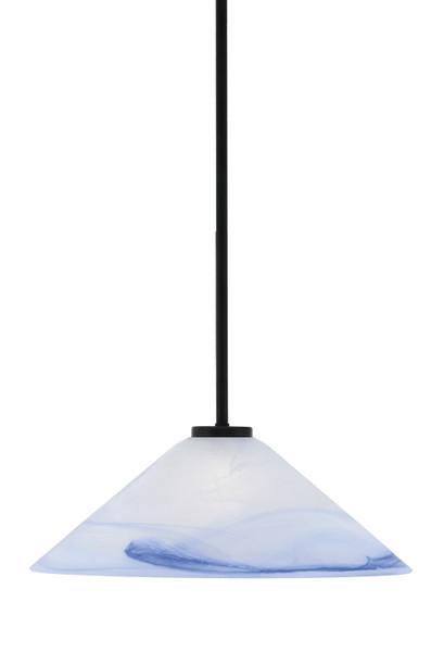 Toltec Lighting - 6201-MB-514 - One Light Pendant - Sandia - Matte Black