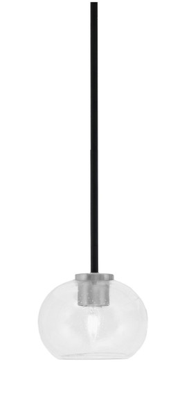 Toltec Lighting - 6201-MBGP-202 - One Light Mini Pendant - Sandia - Matte Black & Graphite