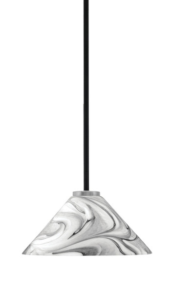 Toltec Lighting - 6201-MBGP-2129 - One Light Mini Pendant - Sandia - Matte Black & Graphite