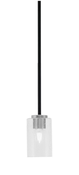 Toltec Lighting - 6201-MBGP-300 - One Light Mini Pendant - Sandia - Matte Black & Graphite