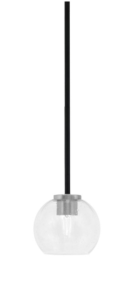 Toltec Lighting - 6201-MBGP-4100 - One Light Mini Pendant - Sandia - Matte Black & Graphite