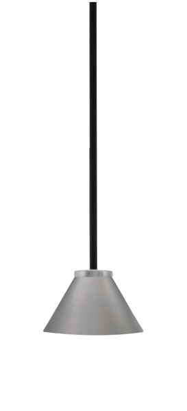 Toltec Lighting - 6201-MBGP-421-GP - One Light Mini Pendant - Sandia - Matte Black & Graphite