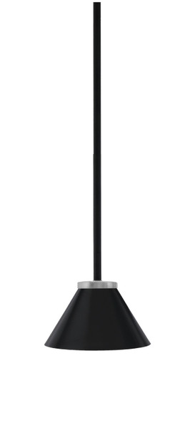 Toltec Lighting - 6201-MBGP-421-MB - One Light Mini Pendant - Sandia - Matte Black & Graphite