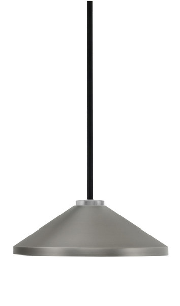 Toltec Lighting - 6201-MBGP-424-GP - One Light Pendant - Sandia - Matte Black & Graphite