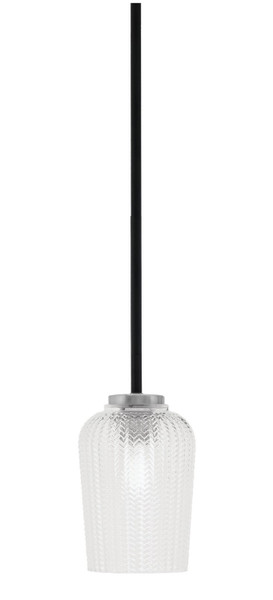 Toltec Lighting - 6201-MBGP-4250 - One Light Mini Pendant - Sandia - Matte Black & Graphite