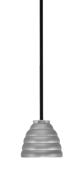 Toltec Lighting - 6201-MBGP-425-GP - One Light Mini Pendant - Sandia - Matte Black & Graphite