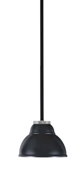 Toltec Lighting - 6201-MBGP-427-MB - One Light Mini Pendant - Sandia - Matte Black & Graphite