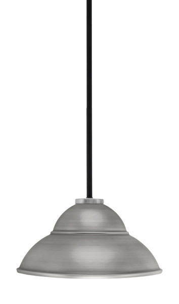 Toltec Lighting - 6201-MBGP-428-GP - One Light Pendant - Sandia - Matte Black & Graphite