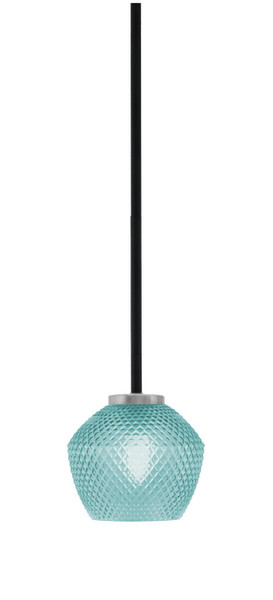 Toltec Lighting - 6201-MBGP-4625 - One Light Mini Pendant - Sandia - Matte Black & Graphite