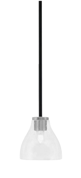 Toltec Lighting - 6201-MBGP-4760 - One Light Mini Pendant - Sandia - Matte Black & Graphite