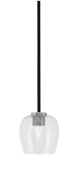 Toltec Lighting - 6201-MBGP-4810 - One Light Mini Pendant - Sandia - Matte Black & Graphite