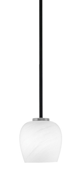 Toltec Lighting - 6201-MBGP-4811 - One Light Mini Pendant - Sandia - Matte Black & Graphite