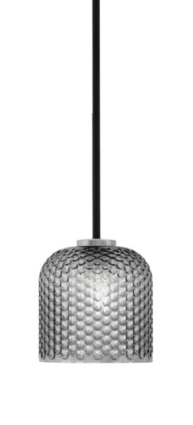 Toltec Lighting - 6201-MBGP-4912 - One Light Mini Pendant - Sandia - Matte Black & Graphite