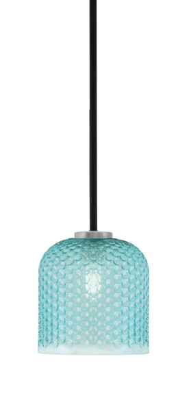 Toltec Lighting - 6201-MBGP-4915 - One Light Mini Pendant - Sandia - Matte Black & Graphite
