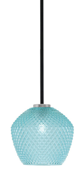 Toltec Lighting - 6201-MBGP-4925 - One Light Mini Pendant - Sandia - Matte Black & Graphite