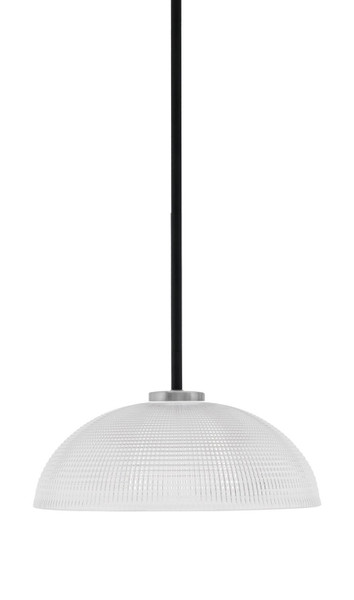 Toltec Lighting - 6201-MBGP-540 - One Light Pendant - Sandia - Matte Black & Graphite