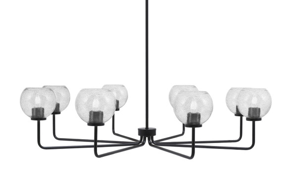 Toltec Lighting - 6208-MB-4102 - Eight Light Chandelier - Sandia - Matte Black