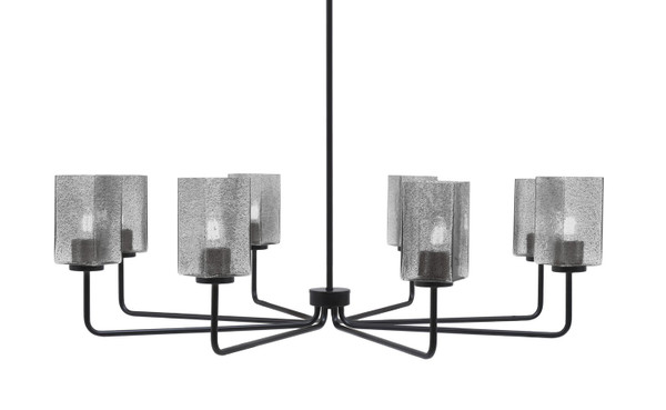 Toltec Lighting - 6208-MB-542 - Eight Light Chandelier - Sandia - Matte Black