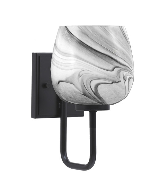 Toltec Lighting - 6221-MB-4819 - One Light Wall Sconce - Sandia - Matte Black