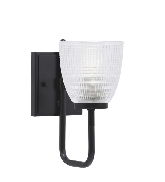 Toltec Lighting - 6221-MB-500 - One Light Wall Sconce - Sandia - Matte Black