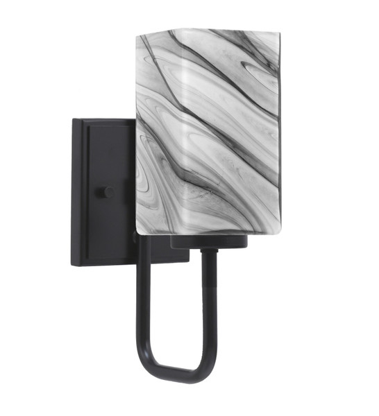 Toltec Lighting - 6221-MB-549 - One Light Wall Sconce - Sandia - Matte Black