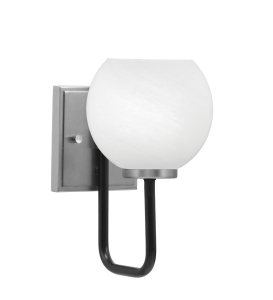 Toltec Lighting - 6221-MBGP-4101 - One Light Wall Sconce - Sandia - Matte Black & Graphite