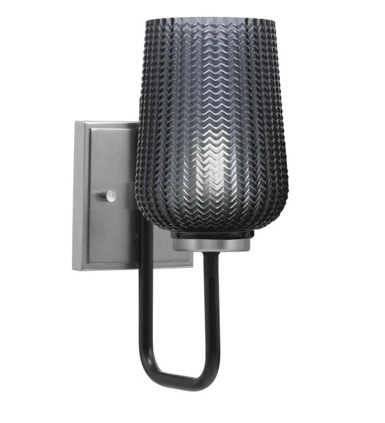 Toltec Lighting - 6221-MBGP-4252 - One Light Wall Sconce - Sandia - Matte Black & Graphite