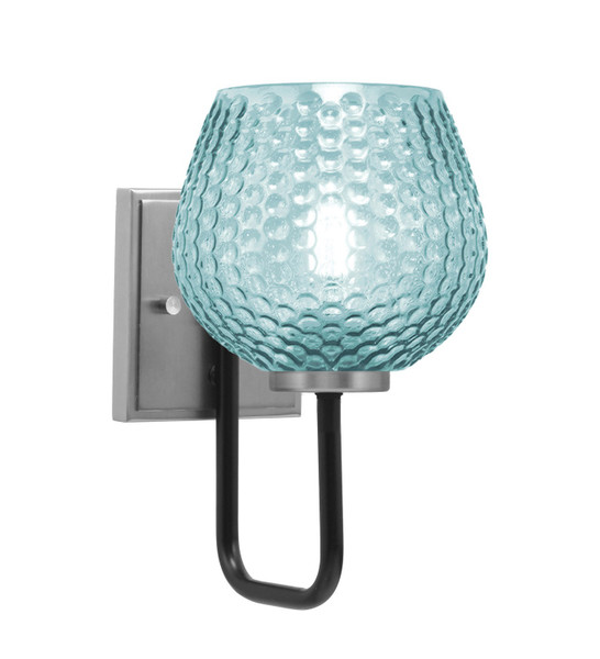 Toltec Lighting - 6221-MBGP-4605 - One Light Wall Sconce - Sandia - Matte Black & Graphite