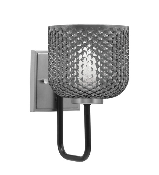 Toltec Lighting - 6221-MBGP-4612 - One Light Wall Sconce - Sandia - Matte Black & Graphite