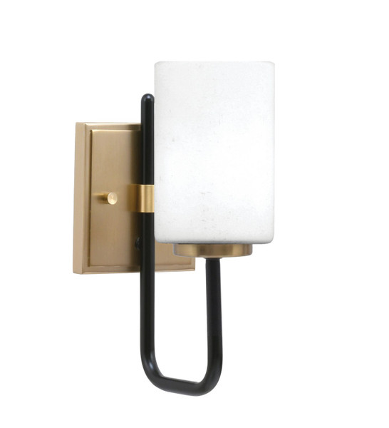 Toltec Lighting - 6221-MBNAB-310 - One Light Wall Sconce - Sandia - Matte Black & New Age Brass