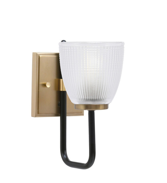 Toltec Lighting - 6221-MBNAB-500 - One Light Wall Sconce - Sandia - Matte Black & New Age Brass