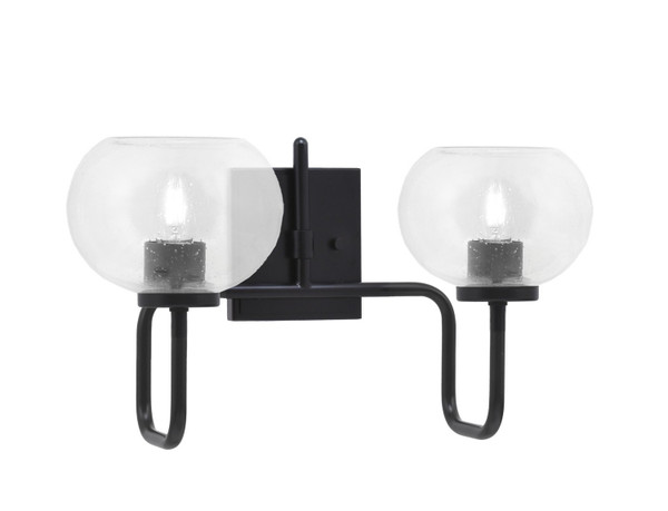 Toltec Lighting - 6222-MB-202 - Two Light Bath Bar - Sandia - Matte Black