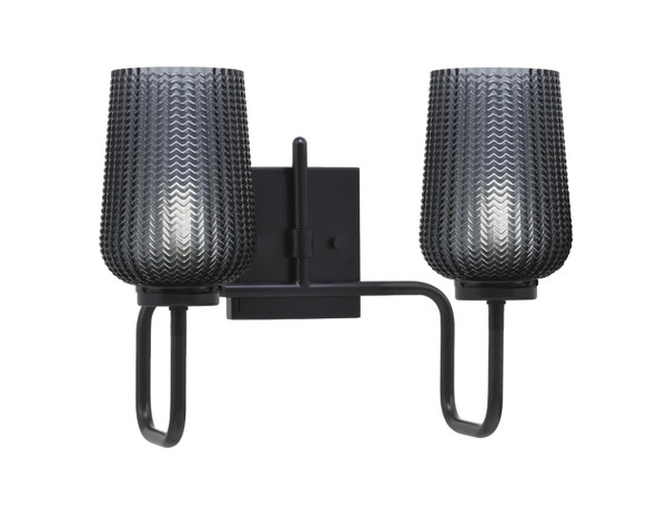 Toltec Lighting - 6222-MB-4252 - Two Light Bath Bar - Sandia - Matte Black