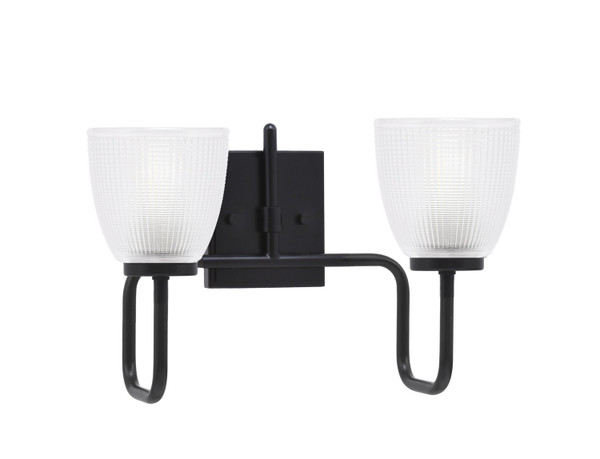 Toltec Lighting - 6222-MB-500 - Two Light Bath Bar - Sandia - Matte Black
