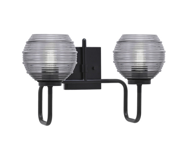 Toltec Lighting - 6222-MB-5112 - Two Light Bath Bar - Sandia - Matte Black
