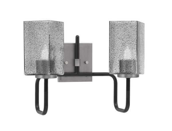 Toltec Lighting - 6222-MBGP-542 - Two Light Bath Bar - Sandia - Matte Black & Graphite
