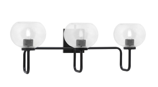 Toltec Lighting - 6223-MB-202 - Three Light Bath Bar - Sandia - Matte Black