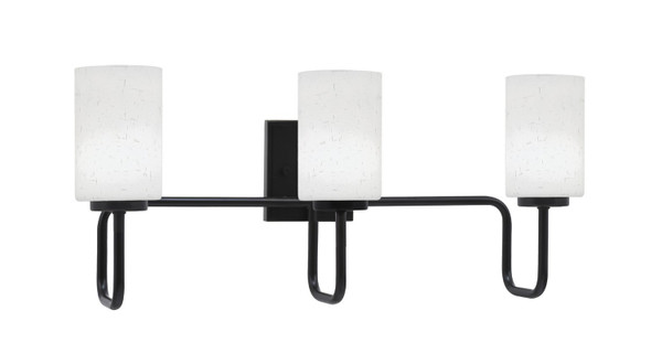 Toltec Lighting - 6223-MB-310 - Three Light Bath Bar - Sandia - Matte Black