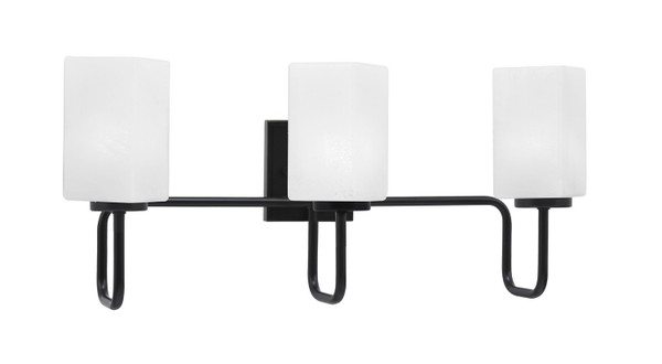 Toltec Lighting - 6223-MB-541 - Three Light Bath Bar - Sandia - Matte Black