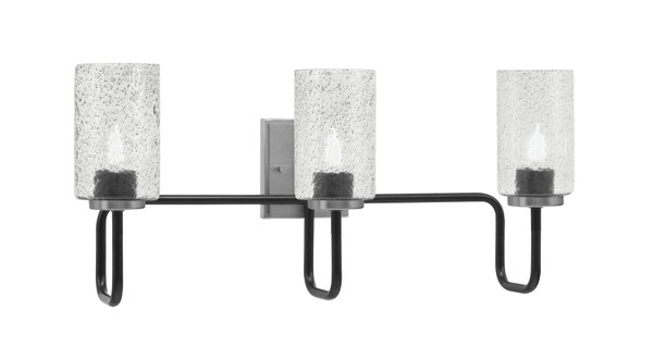 Toltec Lighting - 6223-MBGP-3002 - Three Light Bath Bar - Sandia - Matte Black & Graphite