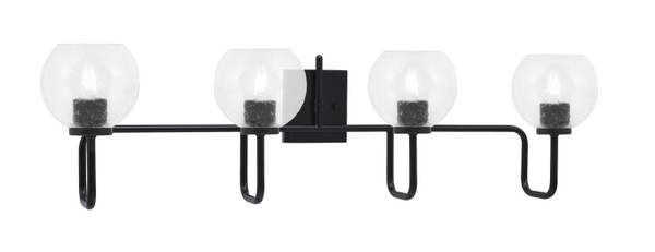 Toltec Lighting - 6224-MB-4100 - Four Light Bath Bar - Sandia - Matte Black